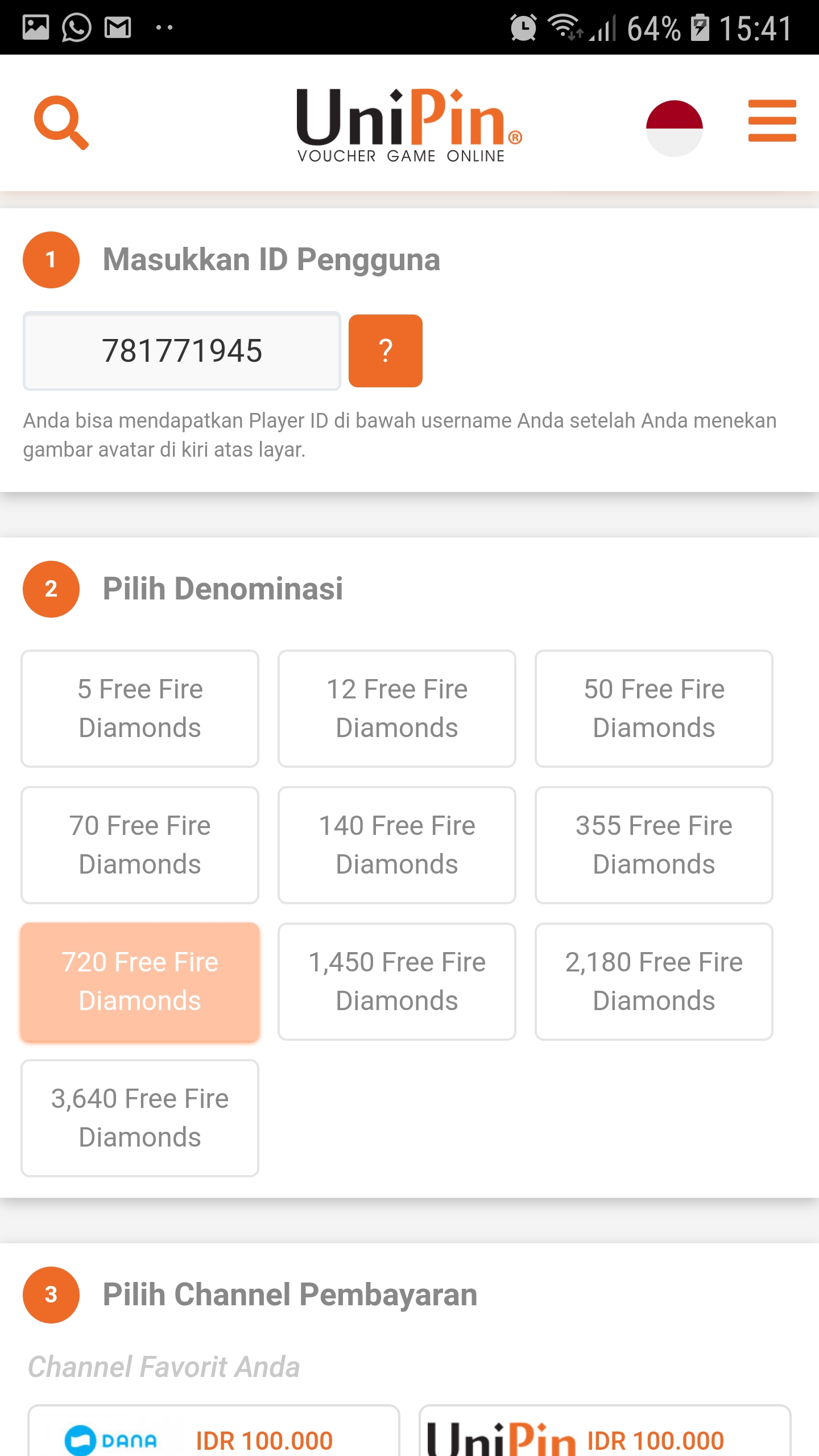 Cara Top Up Melalui Unipin Voucher Upgc Customer Support