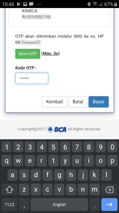 Cara Top Up Melalui Pembayaran Dengan Perbankan Online BCA KlikPay ...