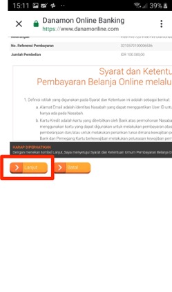 Cara Top Up Melalui Pembayaran Dengan Perbankan Online Danamon Online ...