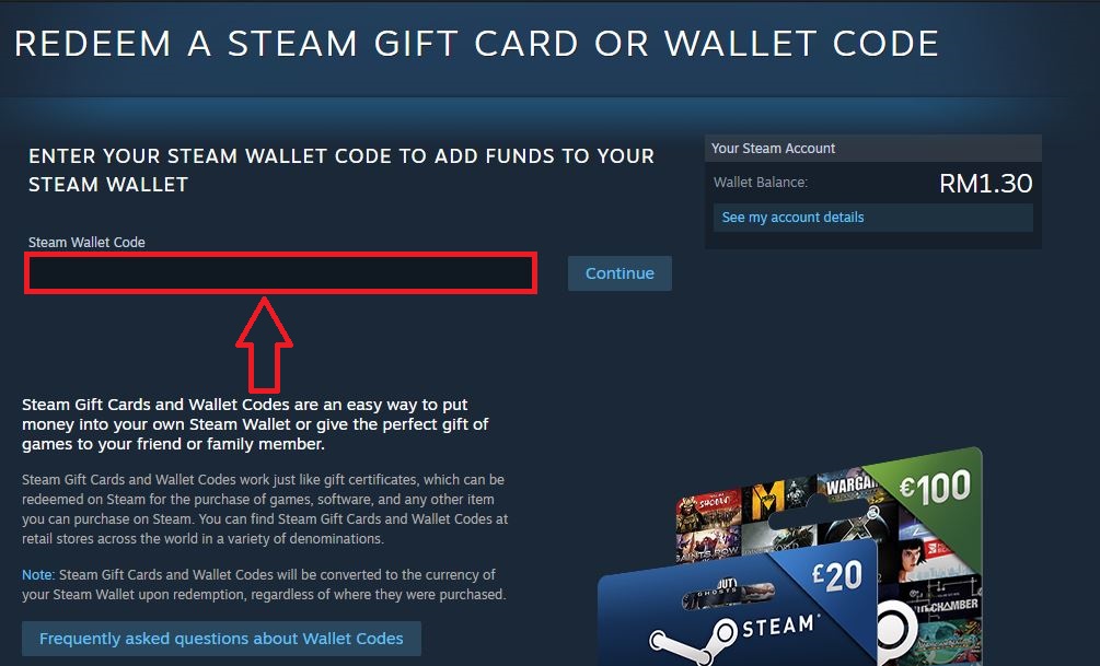 How To Redeem Steam Wallet Code My Customer Support