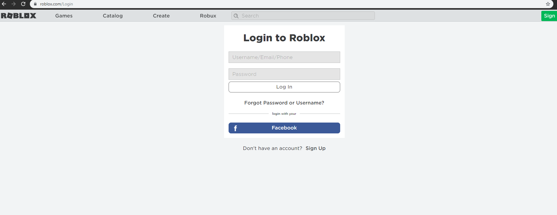 Roblox Login Website