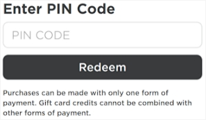 roblox redeem code gift card