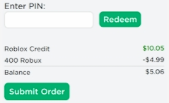 roblox gift card redeemed but not showing on account