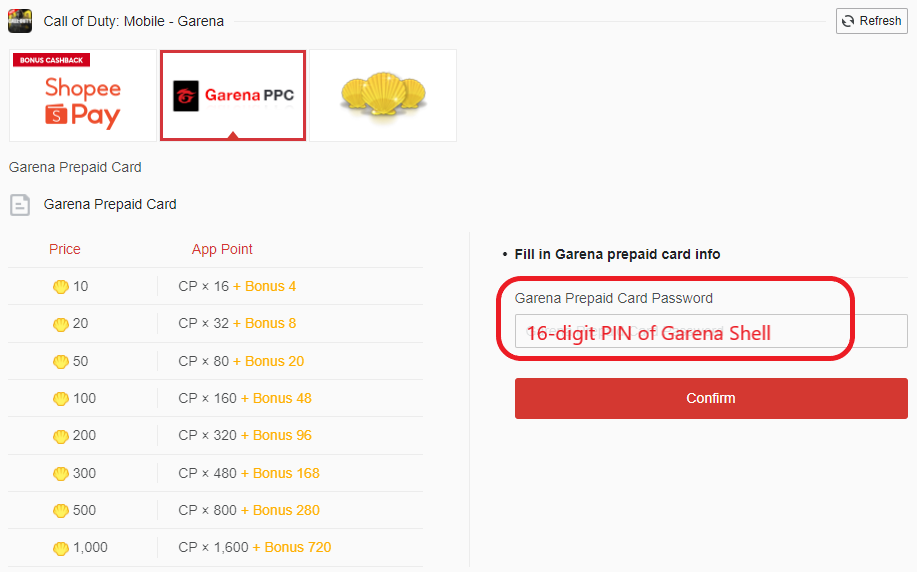How to Redeem Call of Duty: Mobile (Garena Shell) – Customer Support