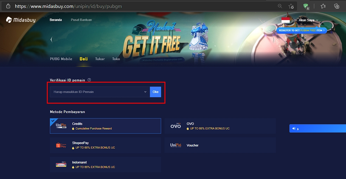 Midasbuy pubg malaysia
